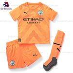 Manchester City Goalkeeper Home Children Football Shirt Sales 2022/23