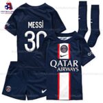 PSG Home Kids Football Shirt Sales Messi 30 Printed