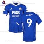 Leicester City Home Adult Football Shirt Sales Vardy 9 Printed