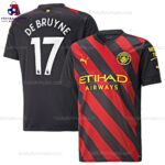 Manchester City Away Adult Football Shirt Sales De Bruyne 17 Printed