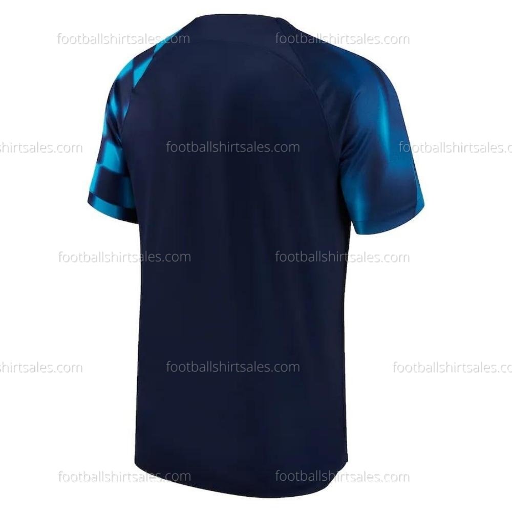 Croatia Away Adult World Cup Football Shirt Sales 2022 Back View