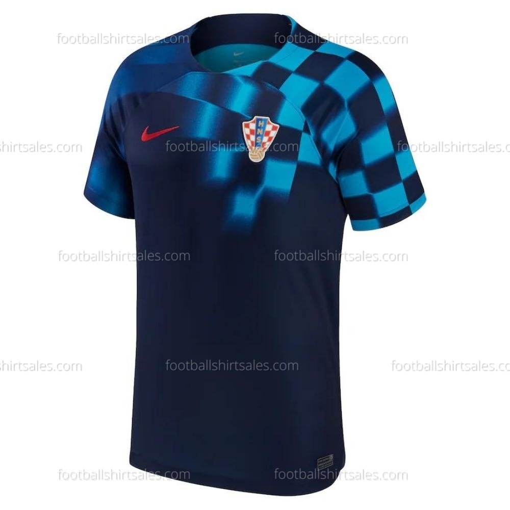 Croatia Away Adult World Cup Football Shirt Sales 2022 Front View