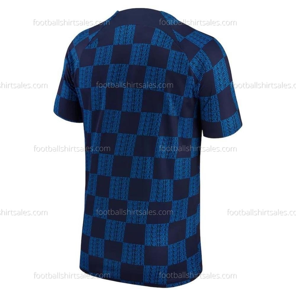 fss_croatia-pre-match-top-dark-blue 3 Croatia Pre-Match Adult World Cup Football Shirt Sales 2022 Back View