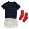 France Home Stadium Kids Kit World Cup Football Shirt Sales 2022 Back View