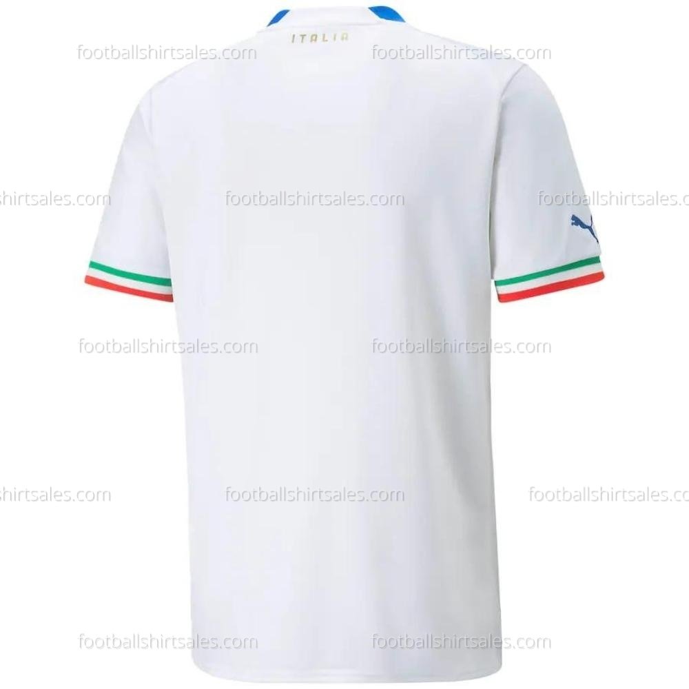 Italy Away Adult World Cup Football Shirt Sales 2022 Back View