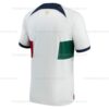 Portugal Away Stadium World Cup Football Shirt Sales 2022 Back View
