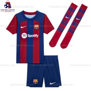 Barcelona Home 23/24 Kid Football Kit Sales