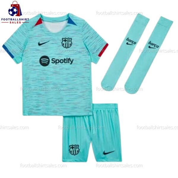 Barcelona Third 23/24 Kid Football Kit Sales