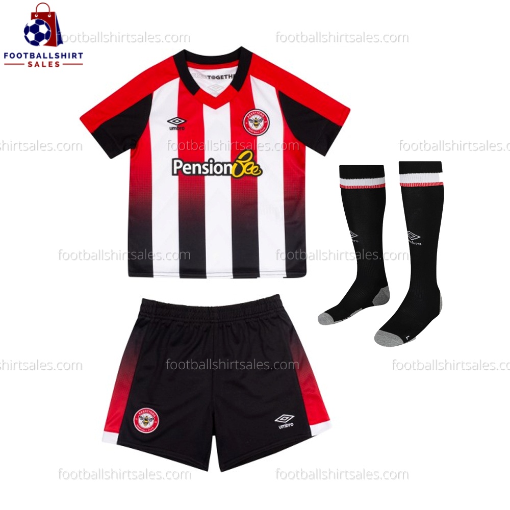 Brentford Home 23/24 Kid Football Kit Sales