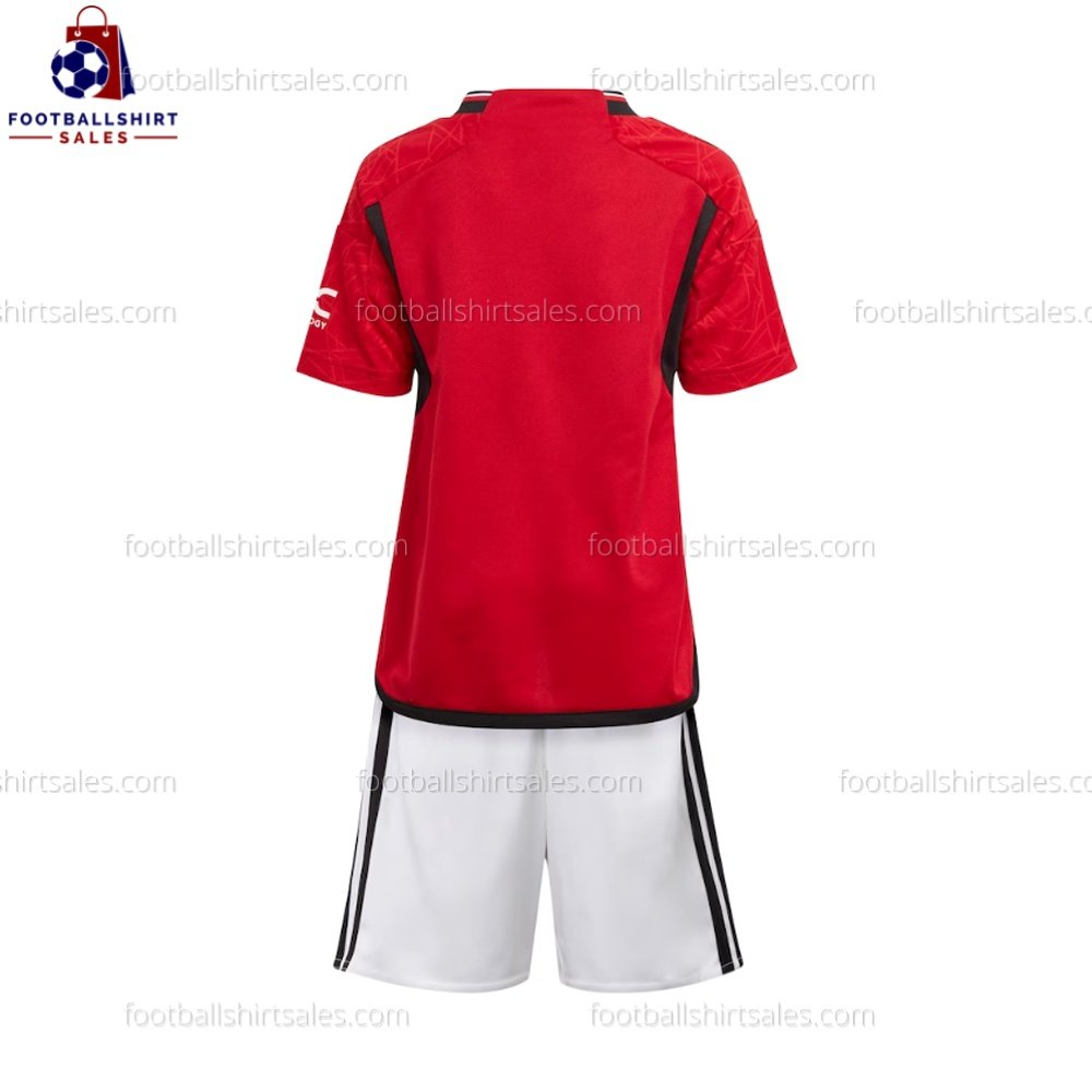 Man Utd Home 23/24 Kid Football Kit Sales
