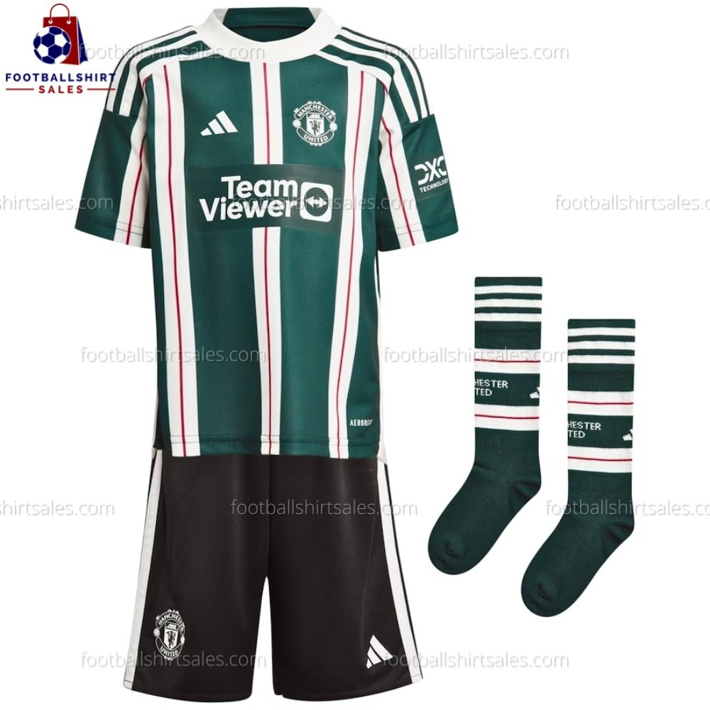 Man Utd Away 23/24 Kid Football Kit Sales