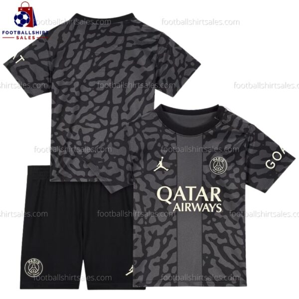 PSG Third 23/24 Kid Football Kit Sales
