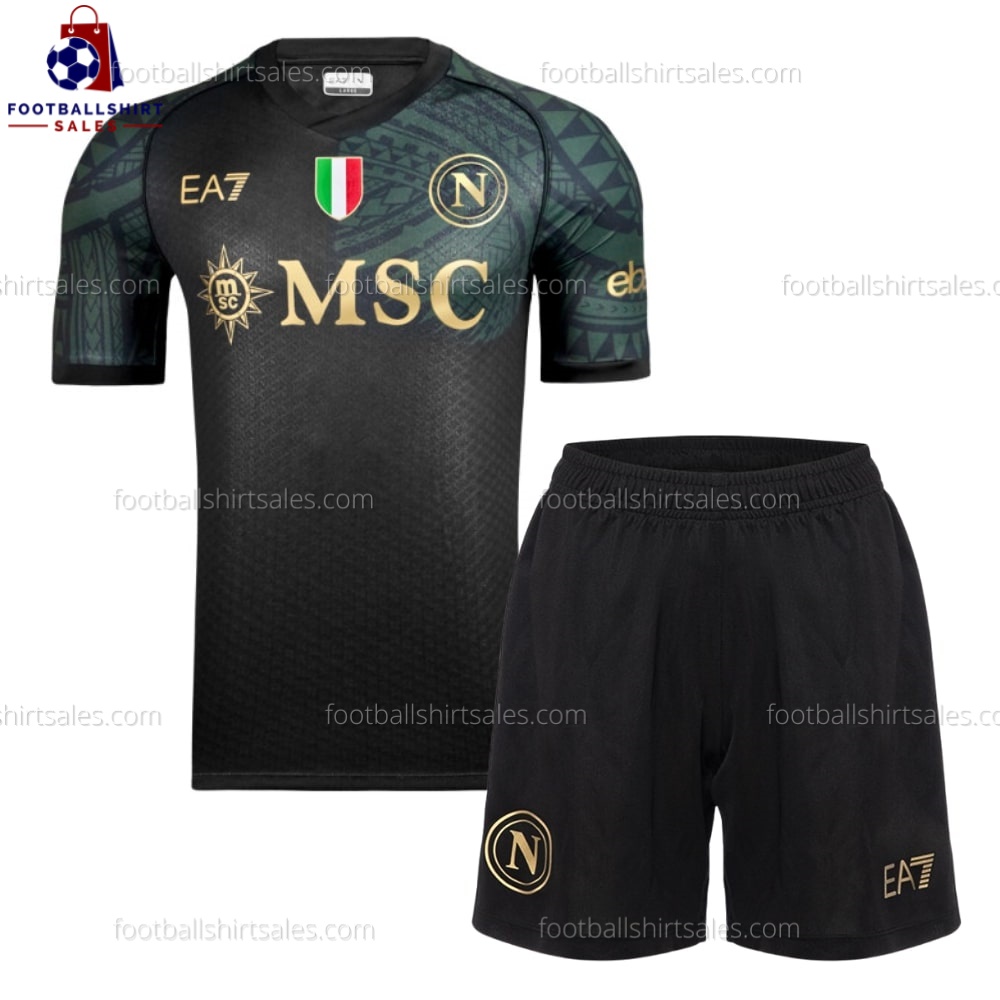 SSC Napoli Third 23/24 Kid Football Kit Sales