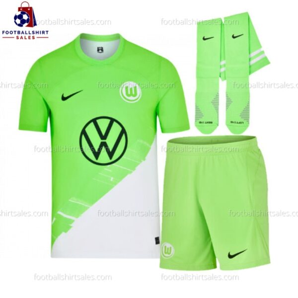 VFL Wolfsburg Home 23/24 Kid Football Kit Sales