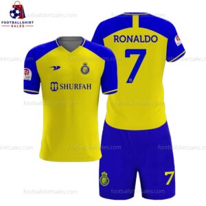 Al Nassr Ronaldo 7 Home 22/23 Kid Football Kit Sales