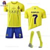 Al Nassr Ronaldo 7 Home 23/24 Kid Football Kit Sales