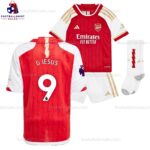 Arsenal G.Jesus 9 Home 23/24 Kid Football Kit Sales