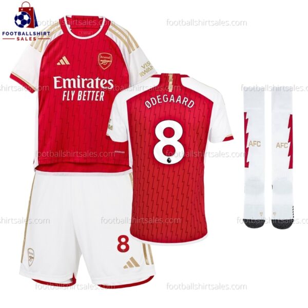 Arsenal Ødegaard 8 Home 23/24 Kid Football Kit Sales