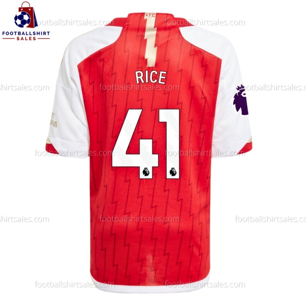 Arsenal Rice 41 Home 23/24 Kid Football Kit Sales