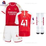 Arsenal Rice 41 Home 23/24 Kid Football Kit Sales