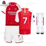 Arsenal Saka 7 Home 23/24 Kid Football Kit Sales