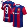 Barcelona Lewandowski 9 Home 23/24 Men Football Shirt Sales