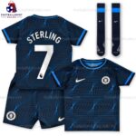 Chelsea Sterling 7 Away 23/24 Kid Football Kit Sales