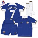 Chelsea Sterling 7 Home 23/24 Kid Football Kit Sales