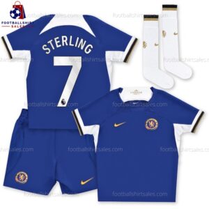 Chelsea Sterling 7 Home 23/24 Kid Football Kit Sales