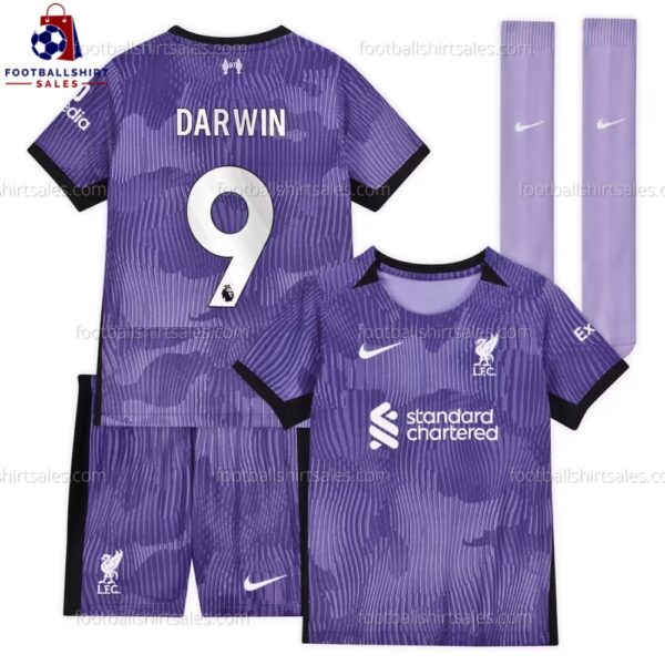 Liverpool Darwin 9 Third 23/24 Kid Football Kit Sales