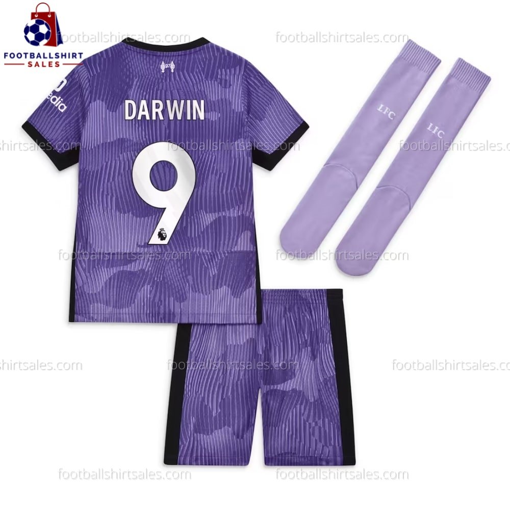 Liverpool Darwin 9 Third 23/24 Kid Football Kit Sales