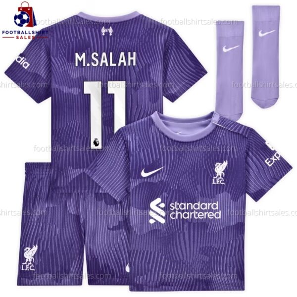 Liverpool M.Salah 11 Third 23/24 Kid Football Kit Sales