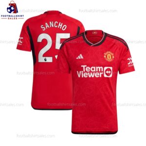 Man Utd Sancho 25 Home 23/24 Men Football Shirt Sales