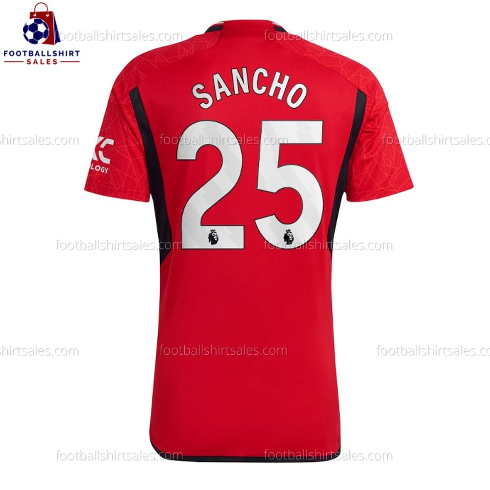 Man Utd Sancho 25 Home 23/24 Men Football Shirt Sales