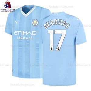 Man City De Bruyne 17 Home 23/24 Men Football Shirt Sales