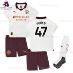 Manchester City Foden 47 Away 23/24 Kid Football Kit Sales