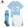 Man City Foden 47 Home 23/24 Kid Football Kit Sales