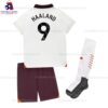 Man City Haaland 9 Away 23/24 Kid Football Kit Sales