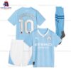 Man City Grealish 10 Home 23/24 Kid Football Kit Sales