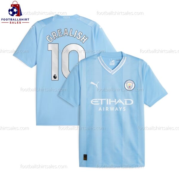 Man City Grealish 10 Home 23/24 Men Football Shirt Sales