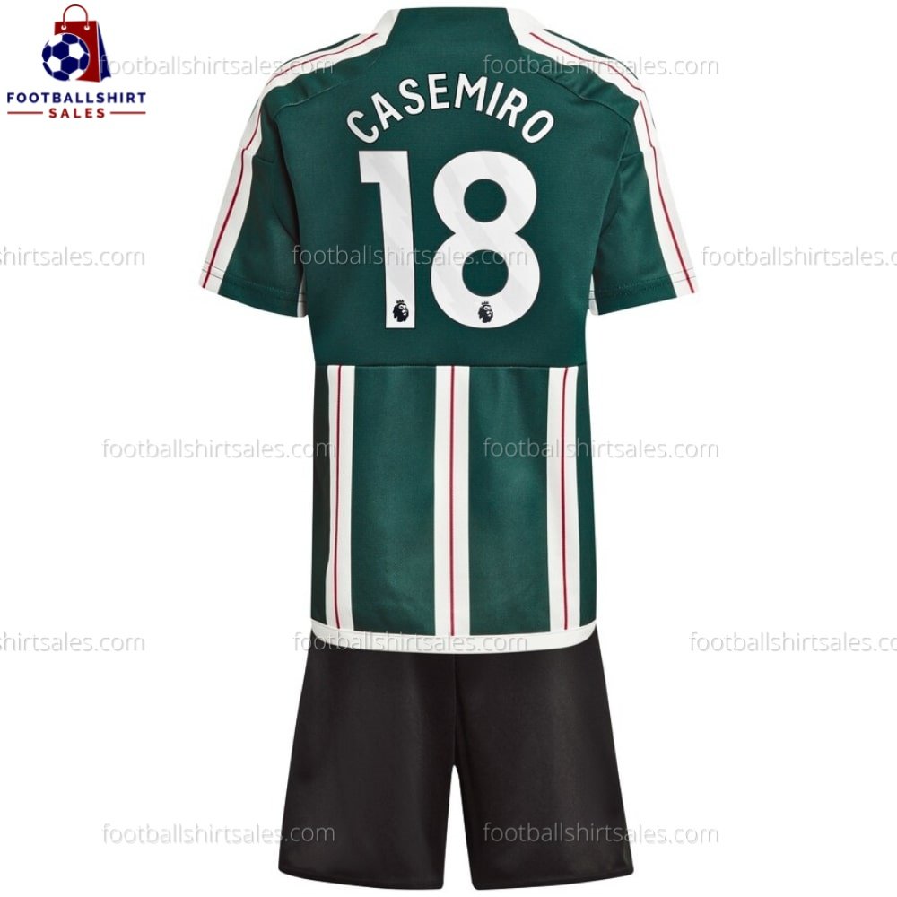 Man Utd Casemiro 18 Away 23/24 Kid Football Kit Sales