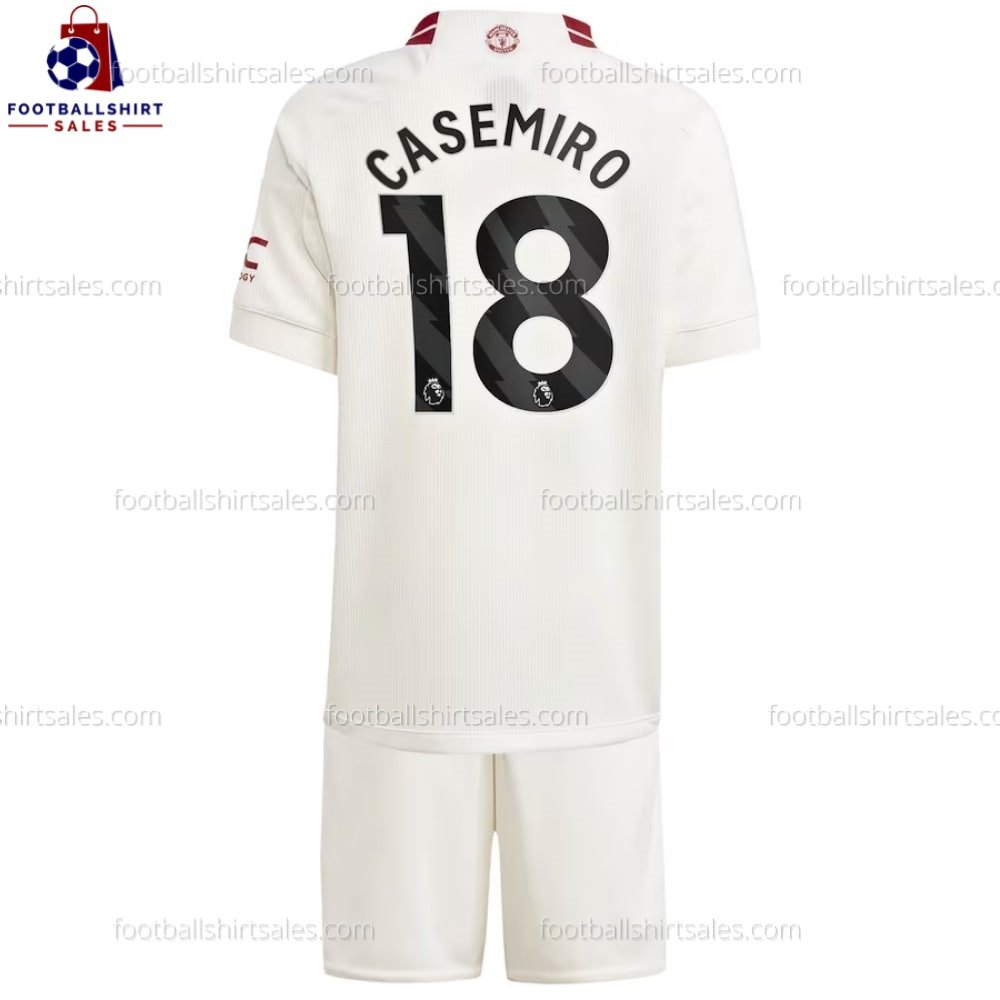 Man Utd Casemiro 18 Third 23/24 Kid Football Kit Sales