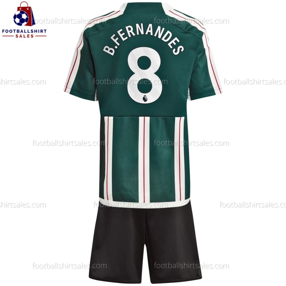 Man Utd B.Fernandes 8 Away 23/24 Kid Football Kit Sales