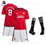 Manchester United B.Fernandes 8 Home 23/24 Kid Football Kit Sales