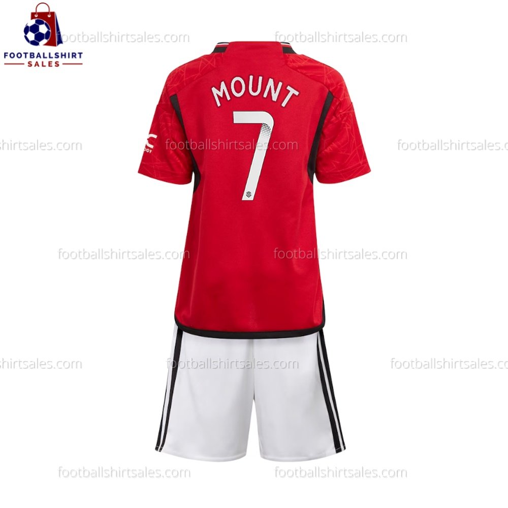 Man Utd Mount 7 Home 23/24 Kid Football Kit Sales