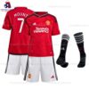 Man Utd Mount 7 Home 23/24 Kid Football Kit Sales