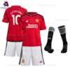 Man Utd Rashford 10 Home 23/24 Kid Football Kit Sales