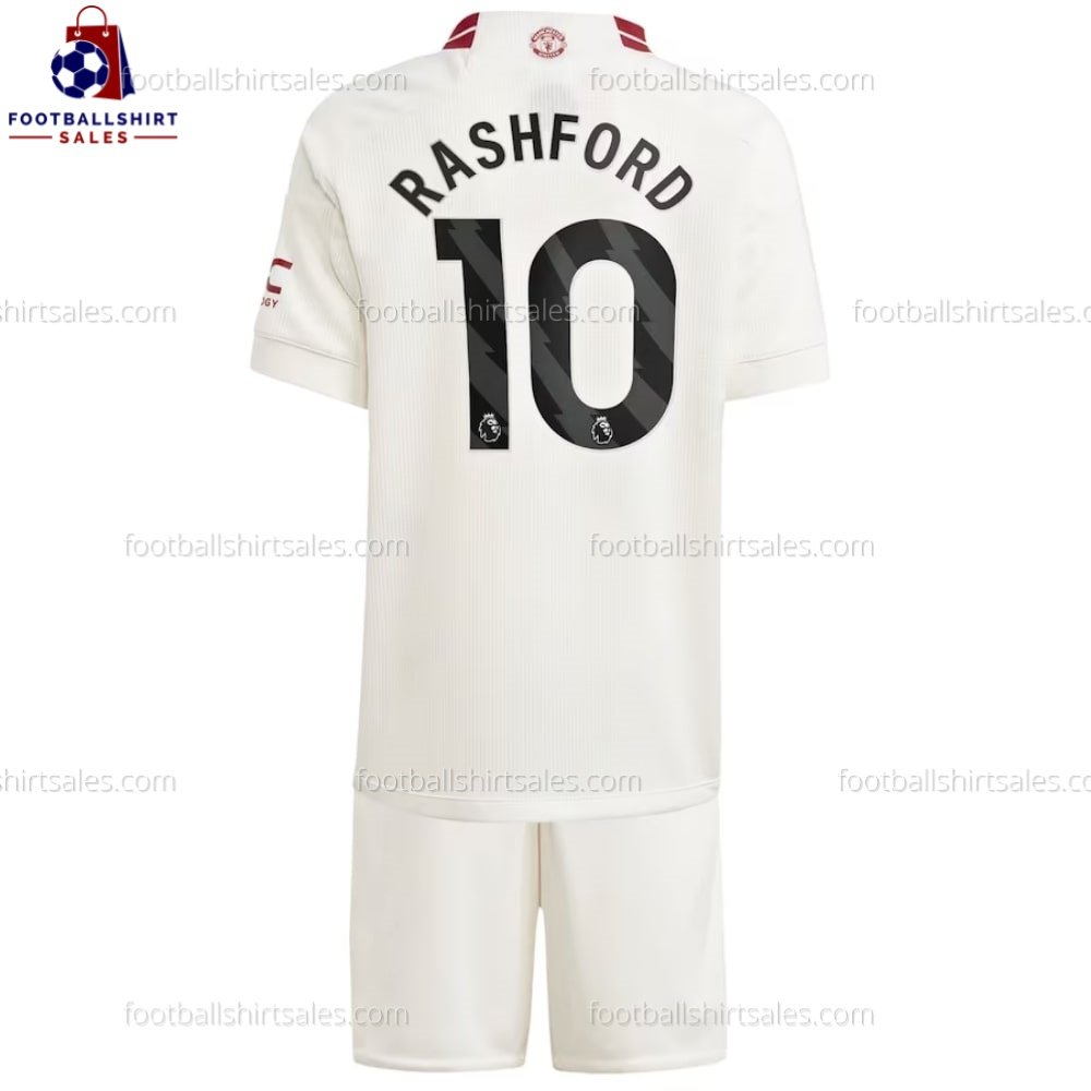 Man Utd Rashford 10 Third 23/24 Kid Football Kit Sales