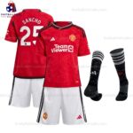 Manchester United Sancho 25 Home 23/24 Kid Football Kit Sales