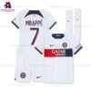 PSG Mbappé 7 Away 23/24 Kid Football Kit Sales